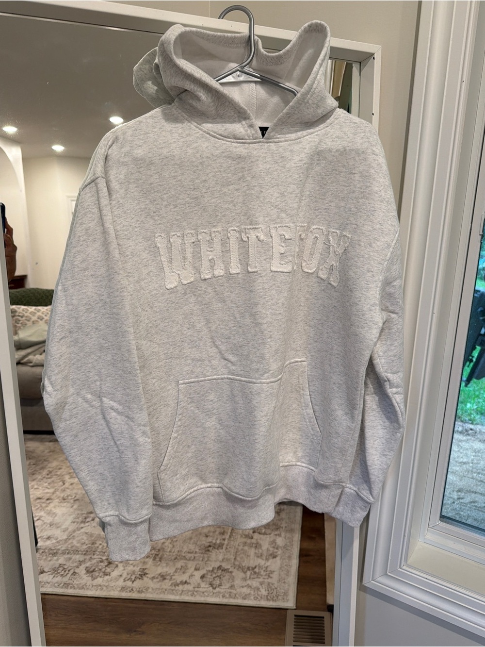 White fox hoodie